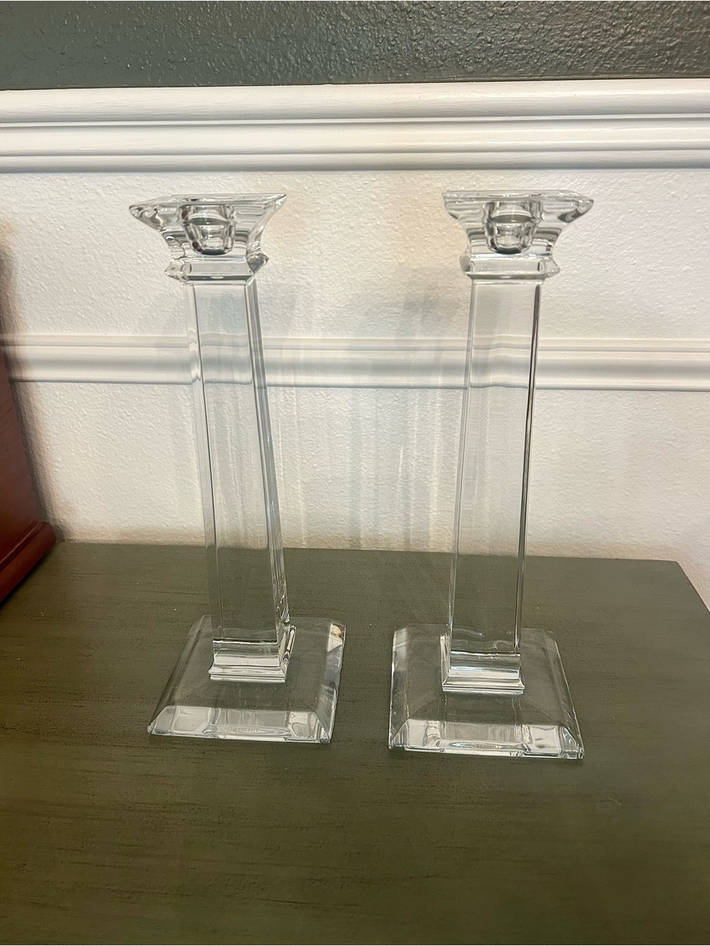 Tiffany & Co. Crystal candlesticks